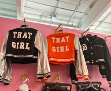 That Girl Varsity Jacket- Orange