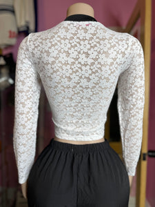 Champins Lace Top- White