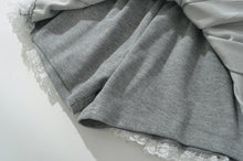 Cozy Girl Skort Set- Gray