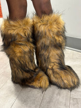 Wynter Fluffy Faux Fur Tall Boots- Brown