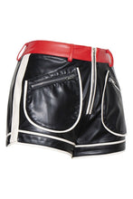 PU Pocket Zipper Shorts