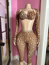 Get Back To It 3-Piece Sheer Leopard Print Set