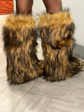 Wynter Fluffy Faux Fur Tall Boots- Brown