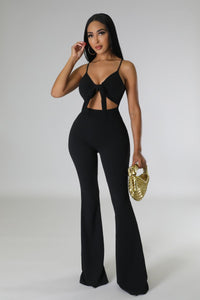 Let’s Do Brunch Jumpsuit- Black