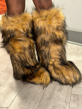 Wynter Fluffy Faux Fur Tall Boots- Brown