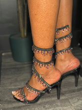 My Fantasy Embellished Around The Ankle Heel- Black