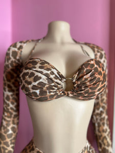 Get Back To It 3-Piece Sheer Leopard Print Set