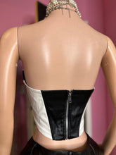 Let Me Know Corset Top- Black/White