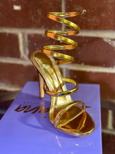 Nikia-223 Wrap Around The Ankle Heel- Gold