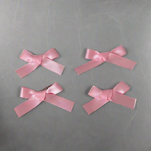 Small Bow Hair Clip- Pink