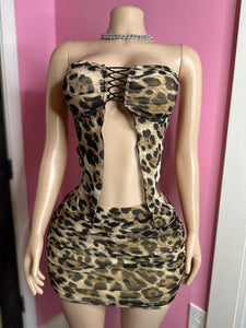 No Introduction Leopard Print Skirt Set