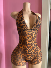 Told You So Sheer Leopard Print Halter Neck Bodysuit