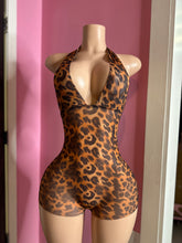 Told You So Sheer Leopard Print Halter Neck Bodysuit