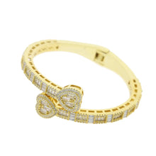 *Pre-Order* Icy Heart Shape Bangle- Gold