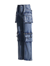 *Pre-Order* Indigo Cargo Jeans