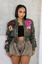 Camo Patchwork Bomber Jacket