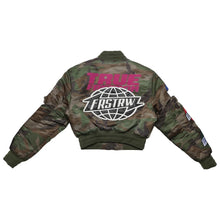 Camo Patchwork Bomber Jacket