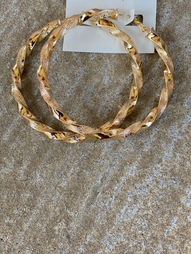 Lindsey Hoop Earring- Gold