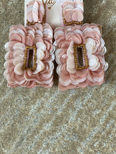 Square Shape Earring- Blush/Pink