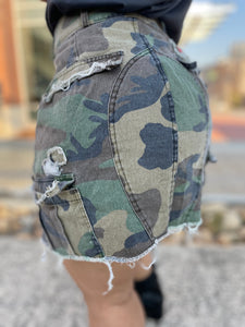 *Pre-Order* Camo Mini Skirt- Camo