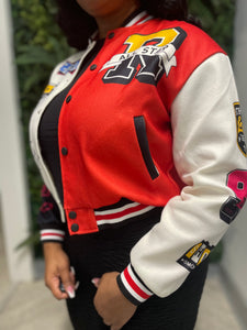 *Pre-Order* Fearless Varsity Jacket- Red