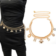 Fashion Bee Chain Belt- Gold