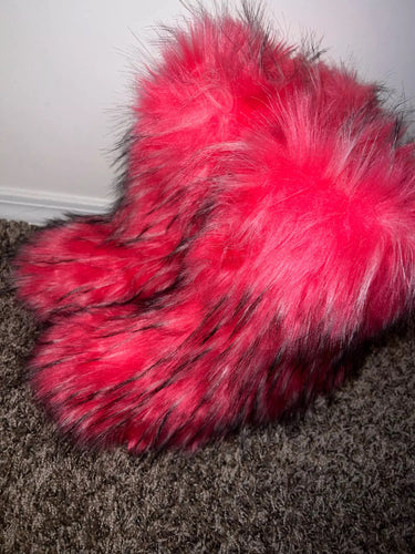 Wynter Fluffy Faux Fur Boots- Rose Pink