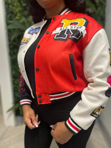 *Pre-Order* Fearless Varsity Jacket- Red