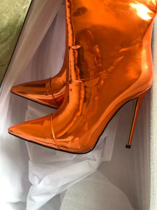 *Pre-Order* Metallic Boots- Orange