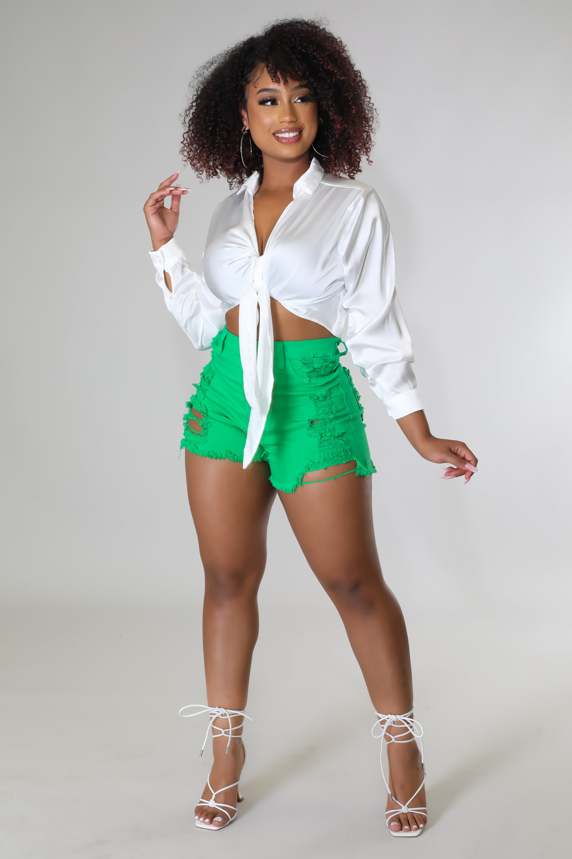 Rhonda Shorts- Green