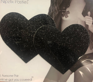 Pasties Hearts- Black